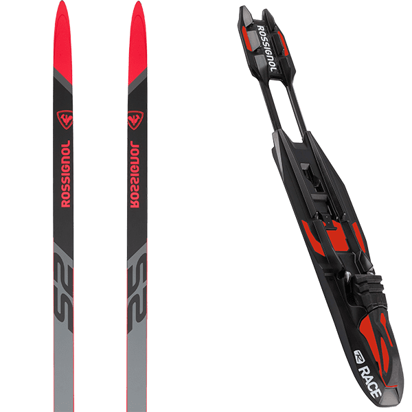 ROSSIGNOL X-IUM SKATING PREMIUM+ S2-IFP + ROSSIGNOL RACE SKATE RED 3 ROSSIGNOL X-IUM SKATING PREMIUM+ S2-IFP + ROSSIGNOL RACE SKATE RED