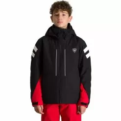 ROSSIGNOL BOY SKI JKT BLACK 23
