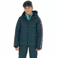 ROSSIGNOL BOY HIVER POLYDOWN JKT DEEP TEAL 23