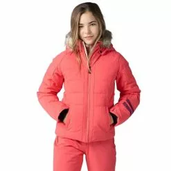 ROSSIGNOL GIRL POLYDOWN JKT PINK LIFT 23