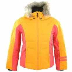 ROSSIGNOL GIRL POLYDOWN JKT SAFFRON 23